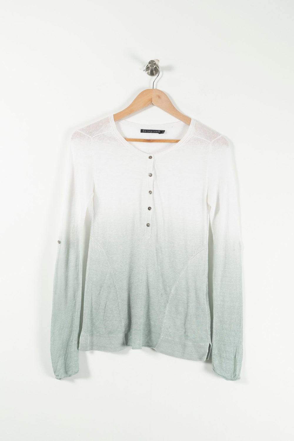 Pull Blanc et Vert - Taille S/36 de la marque Bérénice | PARAD82720 - Vendu par Paradigme - Image 2