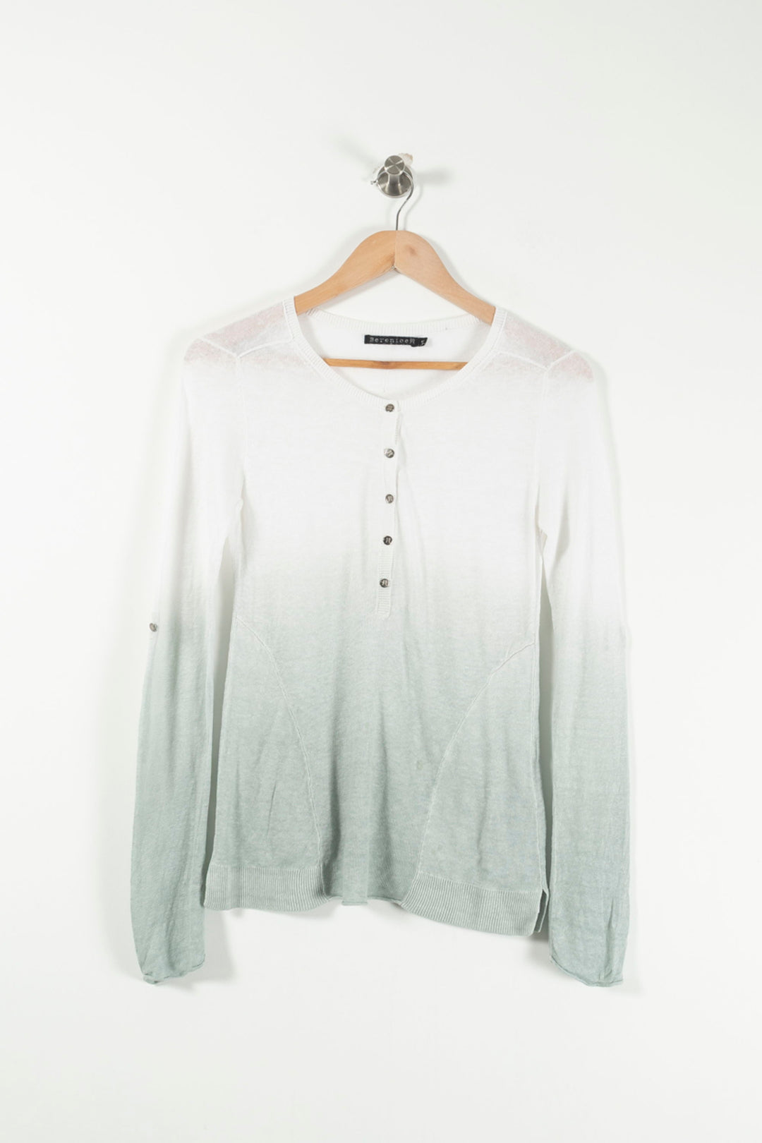 Pull Blanc et Vert - Taille S/36 de la marque Bérénice | PARAD82720 - Vendu par Paradigme - Image 2