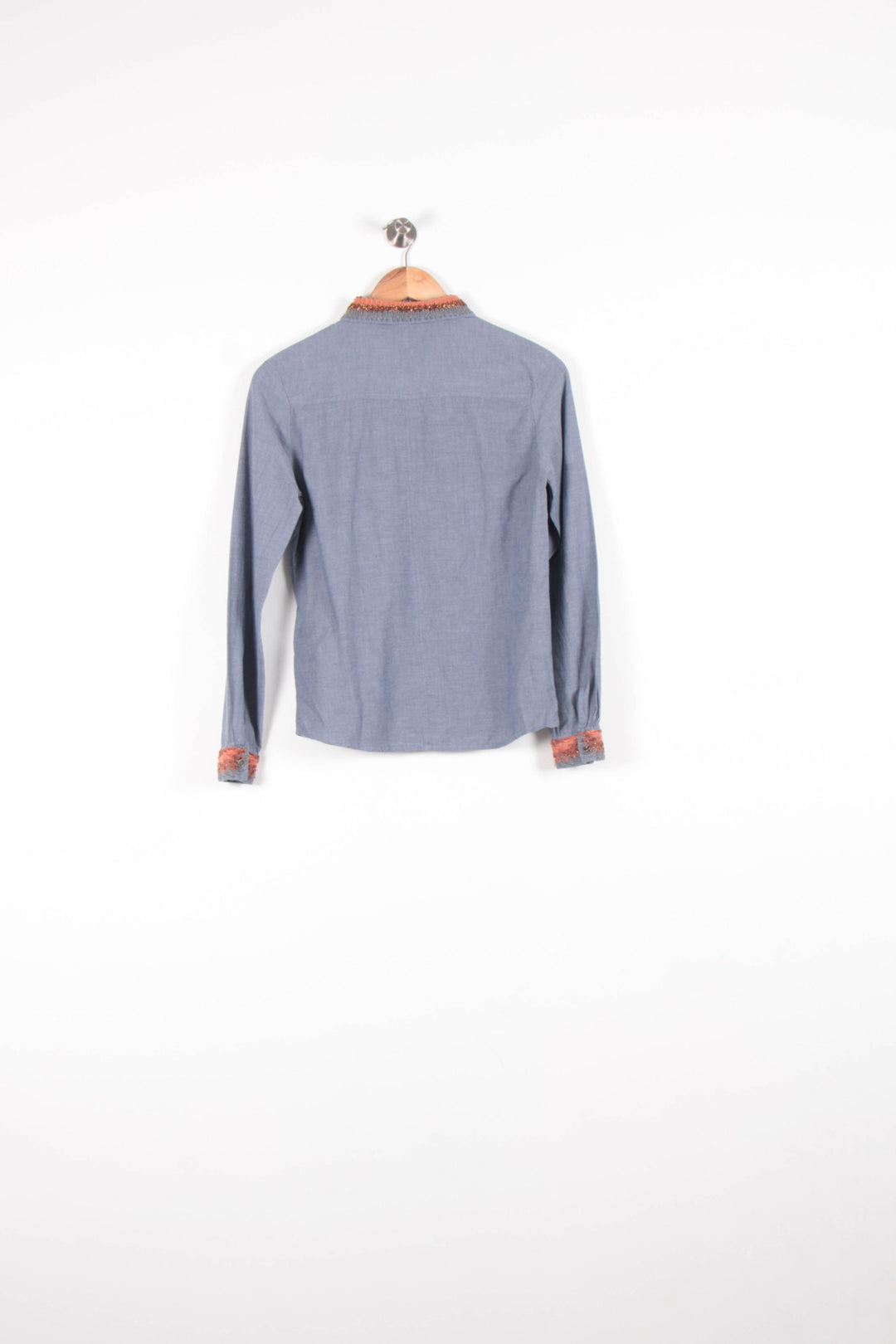 Chemise Bleu et Orange - Taille XS/34 de la marque Bérénice | PARAD82722 - Vendu par Paradigme - Image 4