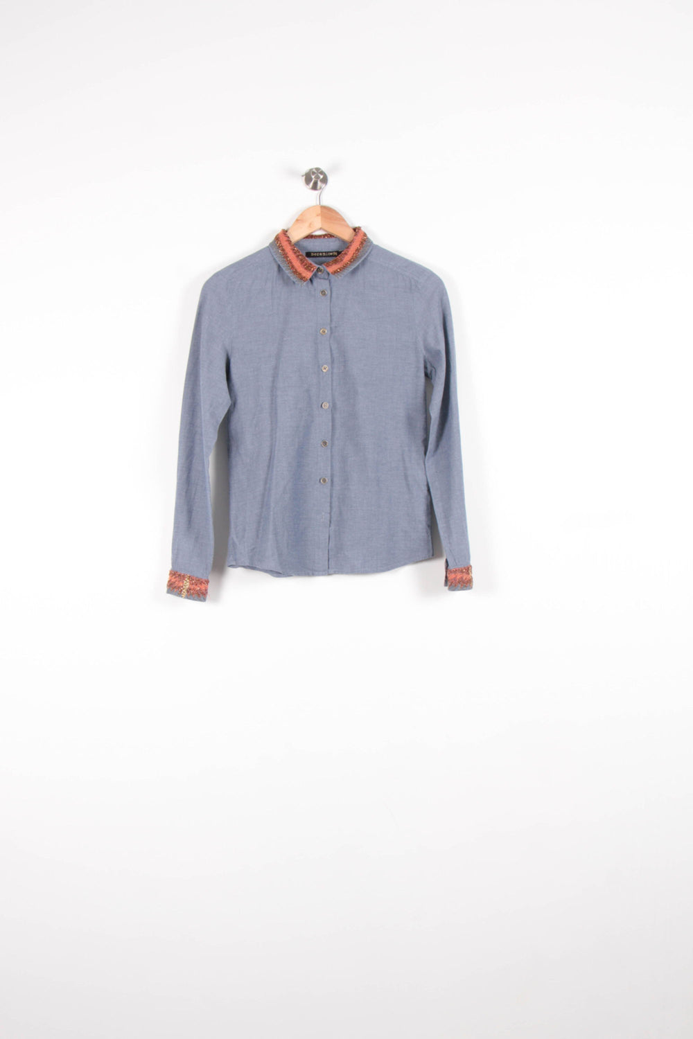 Chemise Bleu et Orange - Taille XS/34 de la marque Bérénice | PARAD82722 - Vendu par Paradigme - Image 2