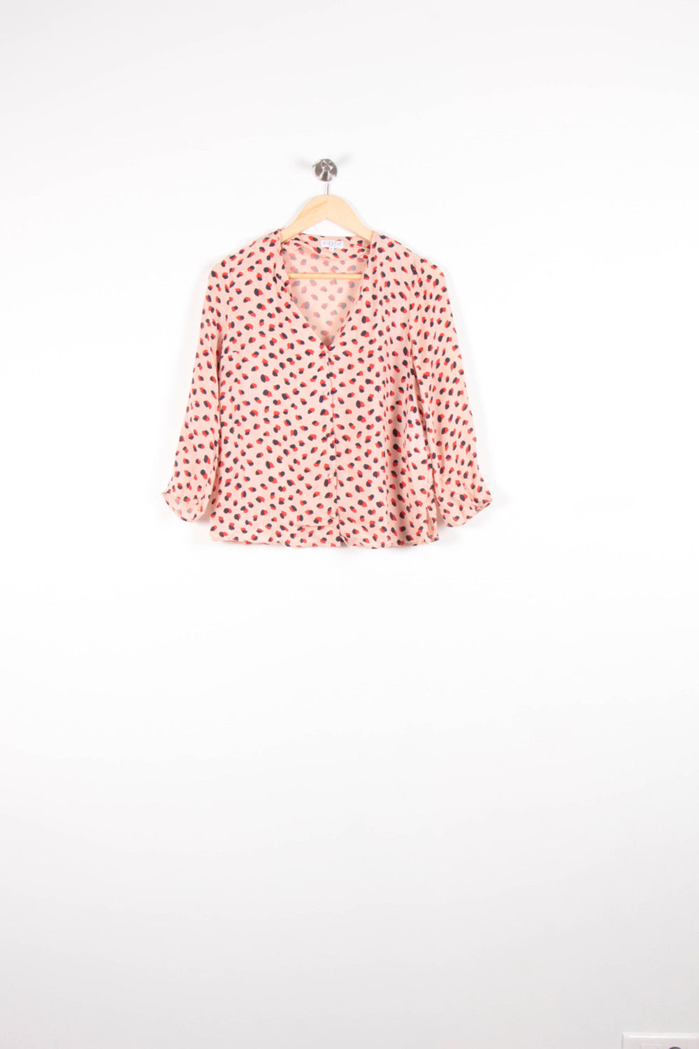 Blouse Rose et Noire - Taille XS/34 de la marque Claudie Pierlot | PARAD82734 - Vendu par Paradigme - Image 2