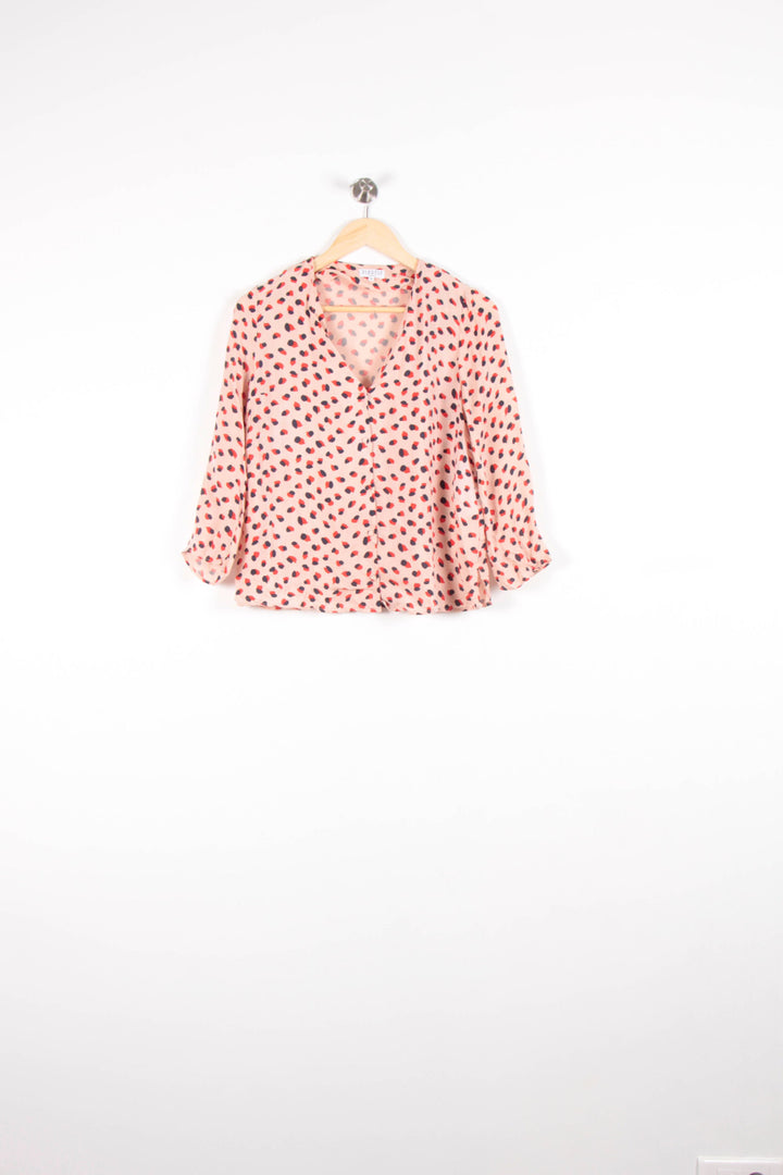 Blouse Rose et Noire - Taille XS/34 de la marque Claudie Pierlot | PARAD82734 - Vendu par Paradigme - Image 2