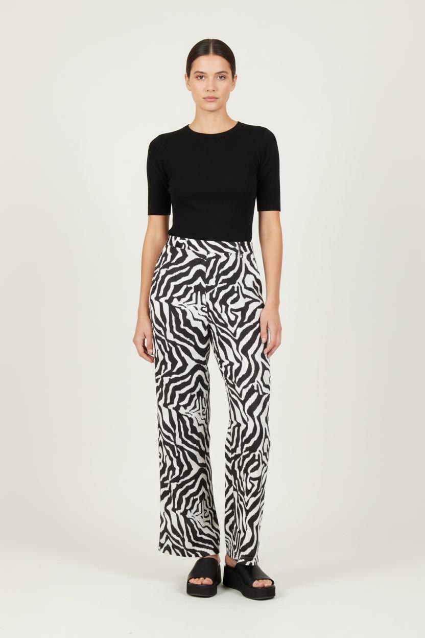 Pantalon Noir et Blanc - Taille XS/34 de la marque Imprevu | PARAD82754 - Vendu par Paradigme - Image 1