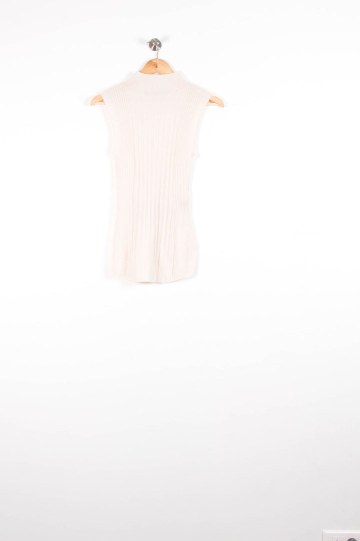 Pull Sans Manches Beige - Taille XS/34 de la marque Comptoir des Cotonniers | PARAD82760 - Vendu par Paradigme - Image 4