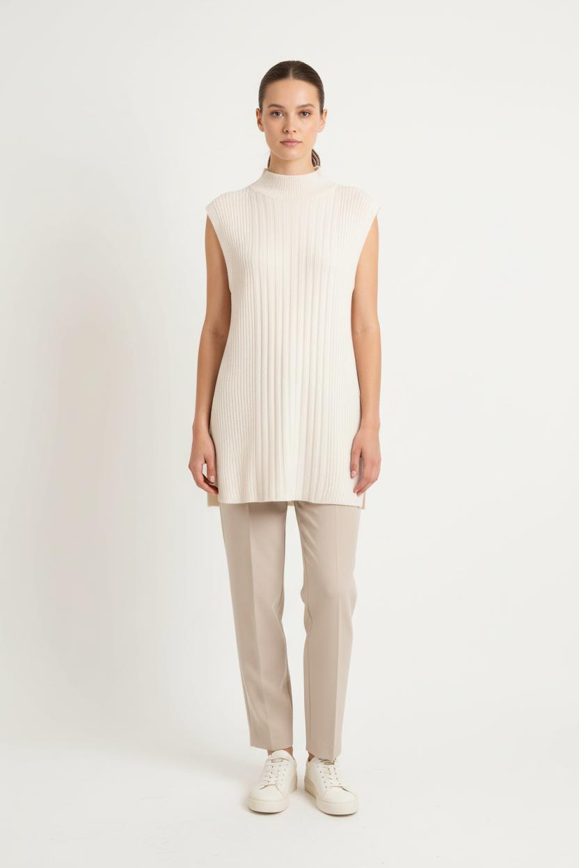 Pull Sans Manches Beige - Taille XS/34 de la marque Comptoir des Cotonniers | PARAD82760 - Vendu par Paradigme - Image 1