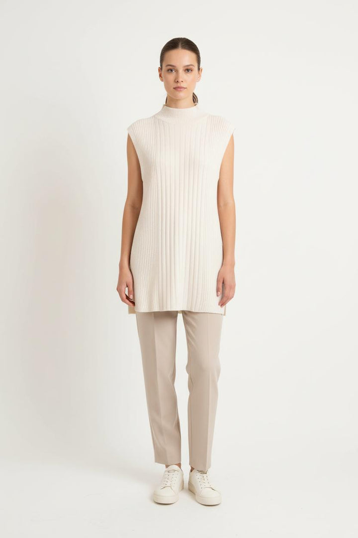 Pull Sans Manches Beige - Taille XS/34 de la marque Comptoir des Cotonniers | PARAD82760 - Vendu par Paradigme - Image 1