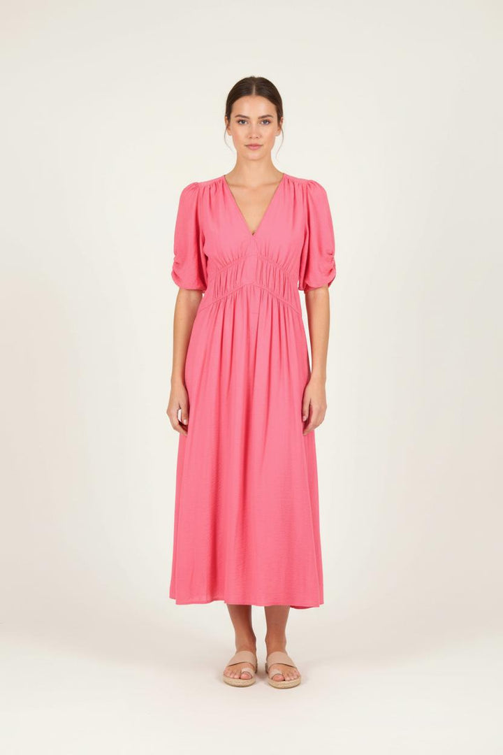 Robe Midi Rouge - Taille XS/34 de la marque ba&sh | PARAD82764 - Vendu par Paradigme - Image 1
