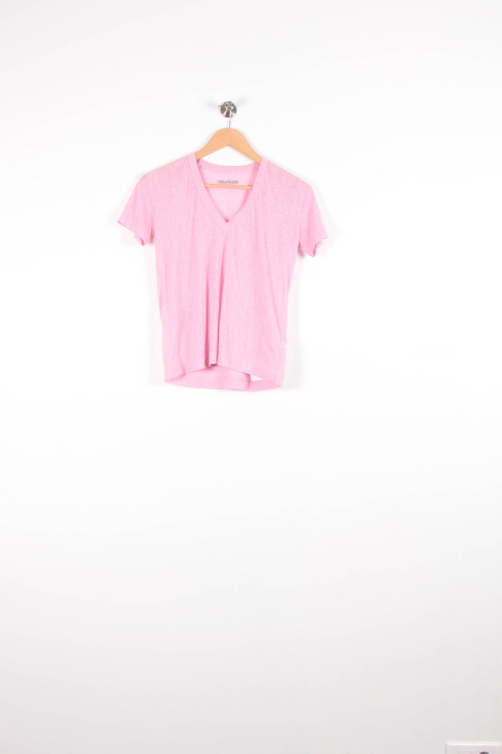 Tee-shirt Rose - Taille XS/34 de la marque Zadig&Voltaire | PARAD82765 - Vendu par Paradigme - Image 2