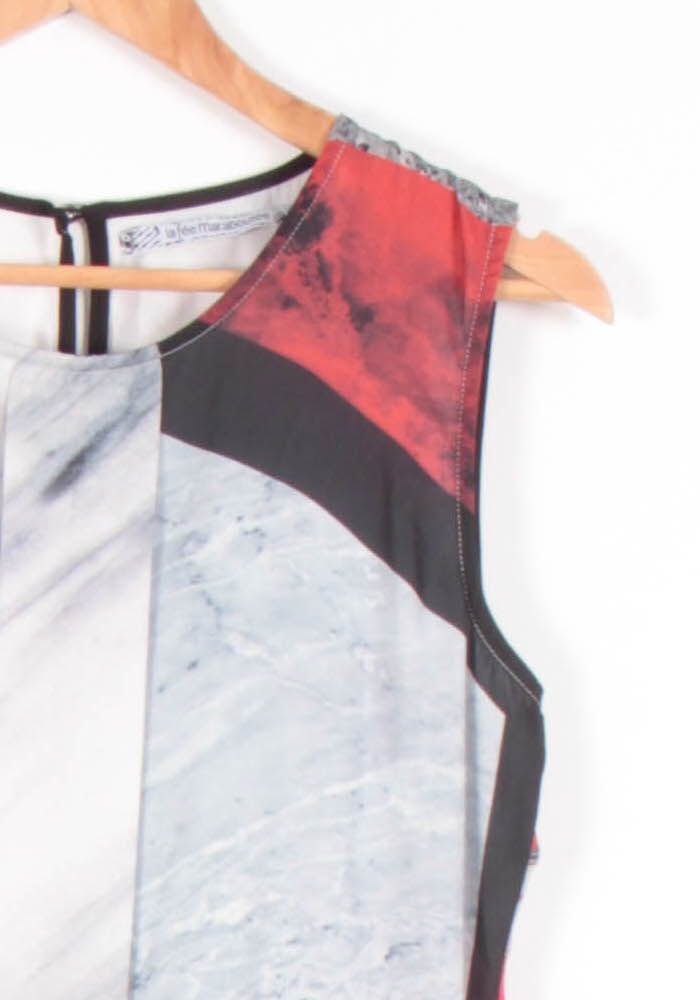 Robe Sans Manches Multicolore - Taille S/36 de la marque La Fée Maraboutée | PARAD82793 - Vendu par Paradigme - Image 3