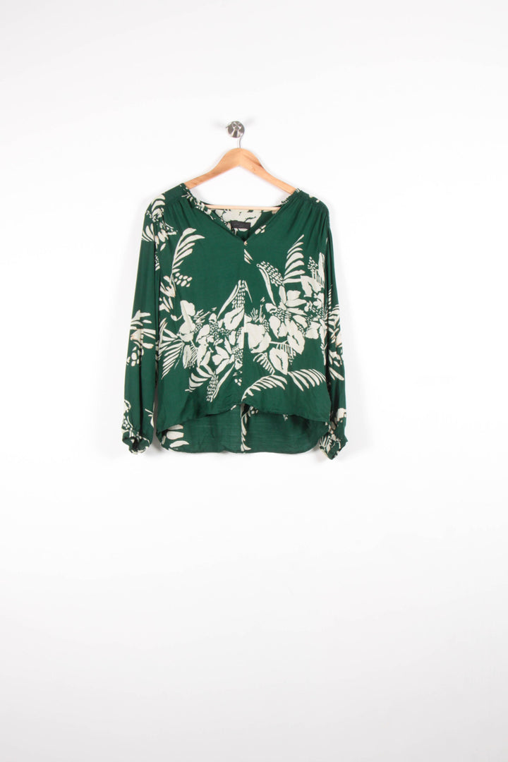 Blouse Verte et Blanche - Taille M/38 de la marque IKKS | PARAD82796 - Vendu par Paradigme - Image 2