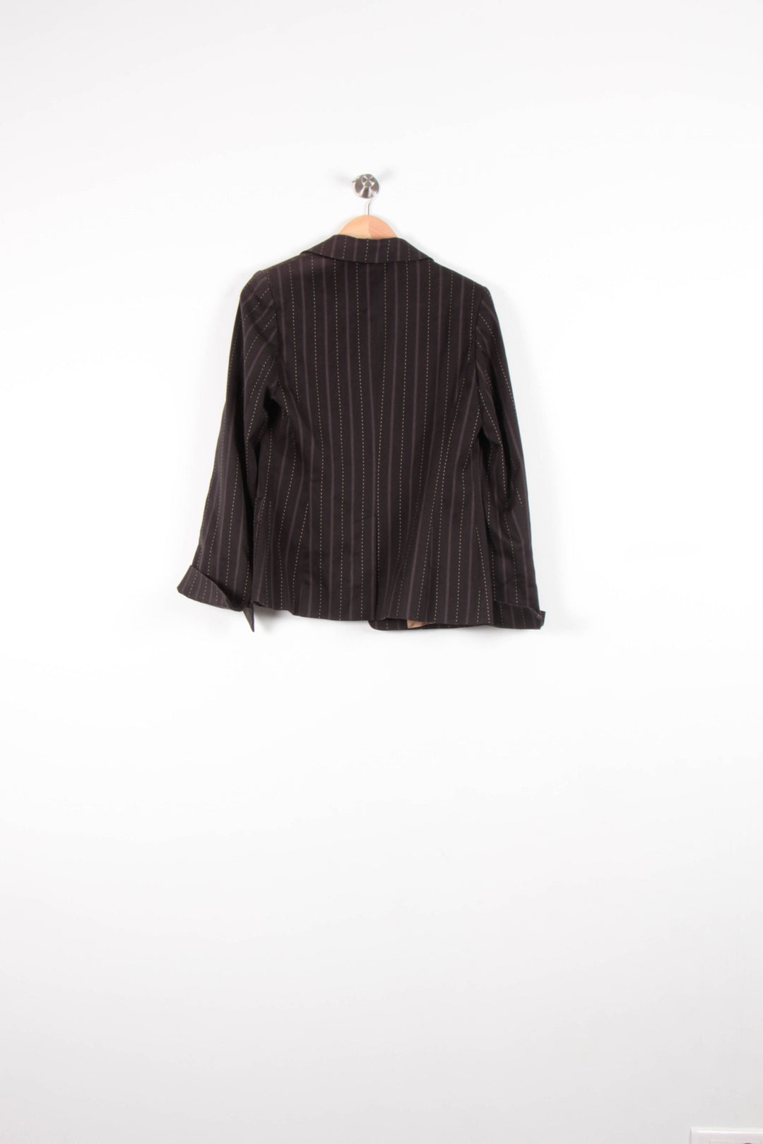 Blazer Noir à Rayures - Taille S/36 de la marque Caroll | PARAD82798 - Vendu par Paradigme - Image 4