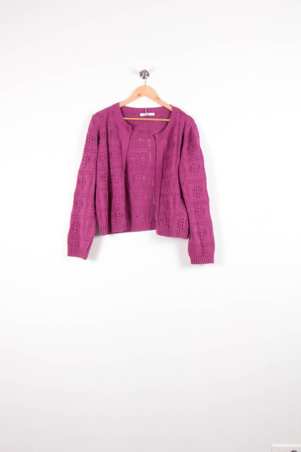 Gilet Bordeaux - Taille L/40 de la marque La Fée Maraboutée | PARAD82800 - Vendu par Paradigme - Image 2