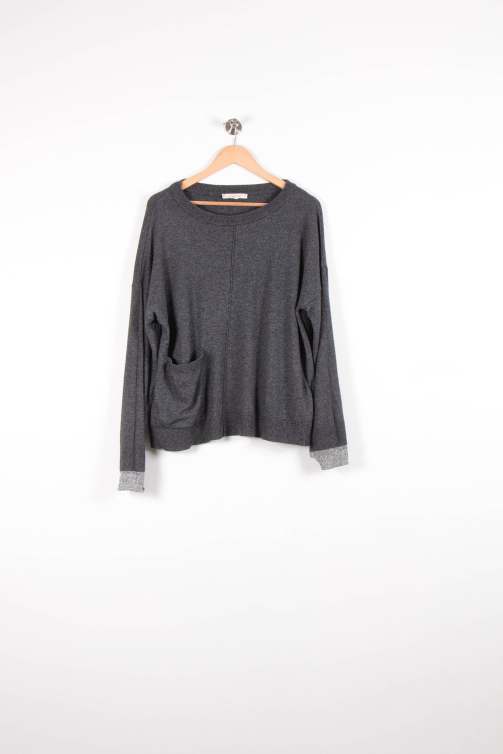 Pull Gris - Taille L/40 de la marque La Fée Maraboutée | PARAD82802 - Vendu par Paradigme - Image 2