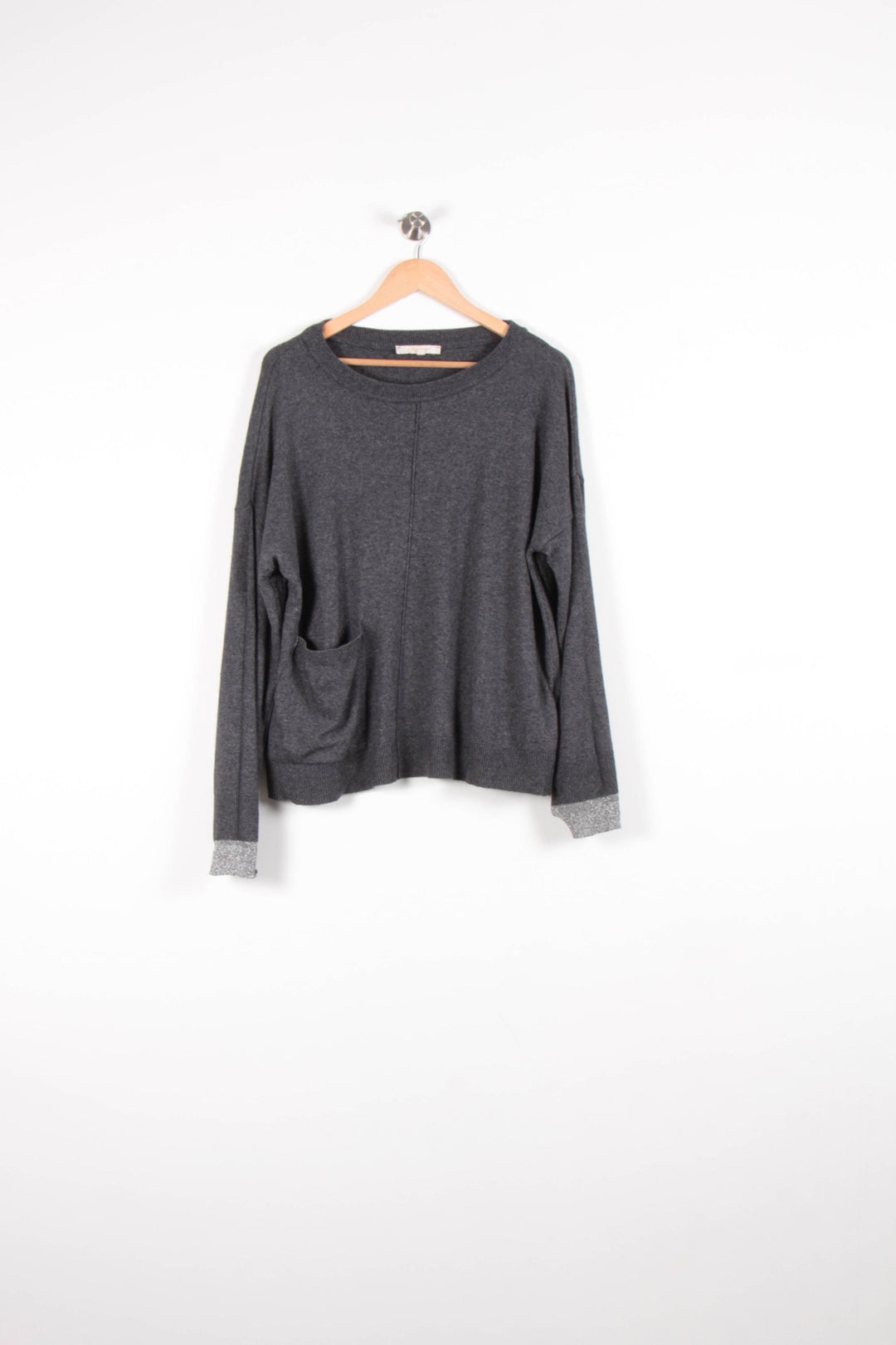 Pull Gris - Taille L/40 de la marque La Fée Maraboutée | PARAD82802 - Vendu par Paradigme - Image 2