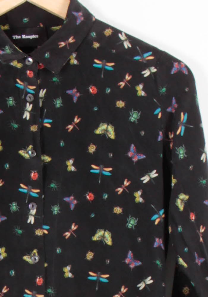 Chemise Noire et Multicolore - Taille XS/34 de la marque The Kooples | PARAD82814 - Vendu par Paradigme - Image 3