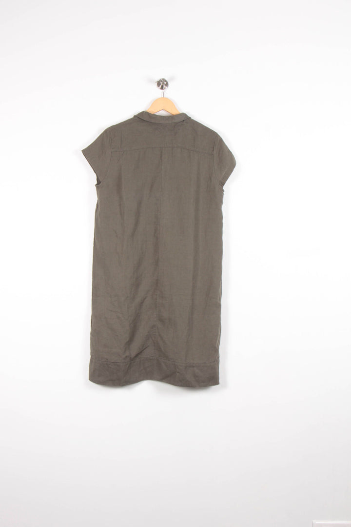 Robe Chemise Verte - Taille L/40 de la marque Caroll | PARAD82820 - Vendu par Paradigme - Image 4