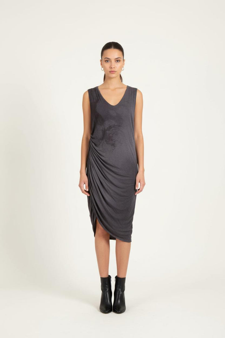 Robe Drapée Grise - Taille S/36 de la marque Zadig&Voltaire | PARAD82828 - Vendu par Paradigme - Image 1
