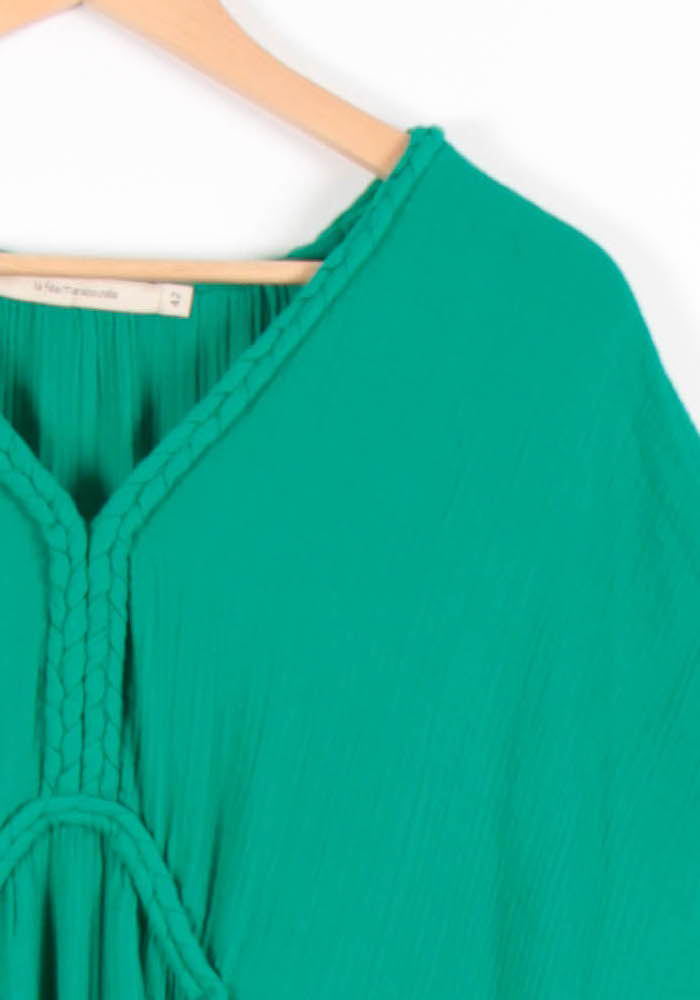 Robe Longue Verte - Taille XL/42 de la marque La Fée Maraboutée | PARAD82830 - Vendu par Paradigme - Image 3