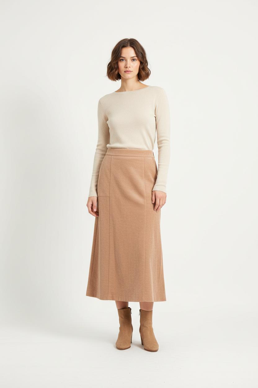 Jupe Longue Beige - Taille XXL/44 de la marque La Fée Maraboutée | PARAD82833 - Vendu par Paradigme - Image 1