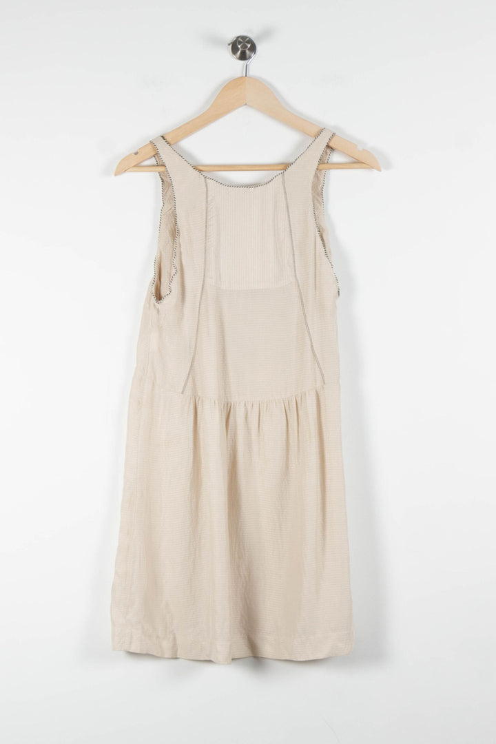 Robe Sans Manches Beige - Taille S/36 de la marque Sandro | PARAD82838 - Vendu par Paradigme - Image 4