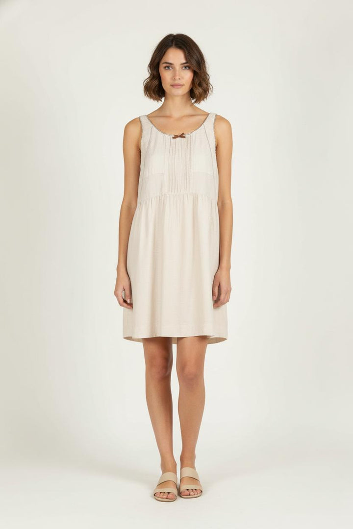 Robe Sans Manches Beige - Taille S/36 de la marque Sandro | PARAD82838 - Vendu par Paradigme - Image 1