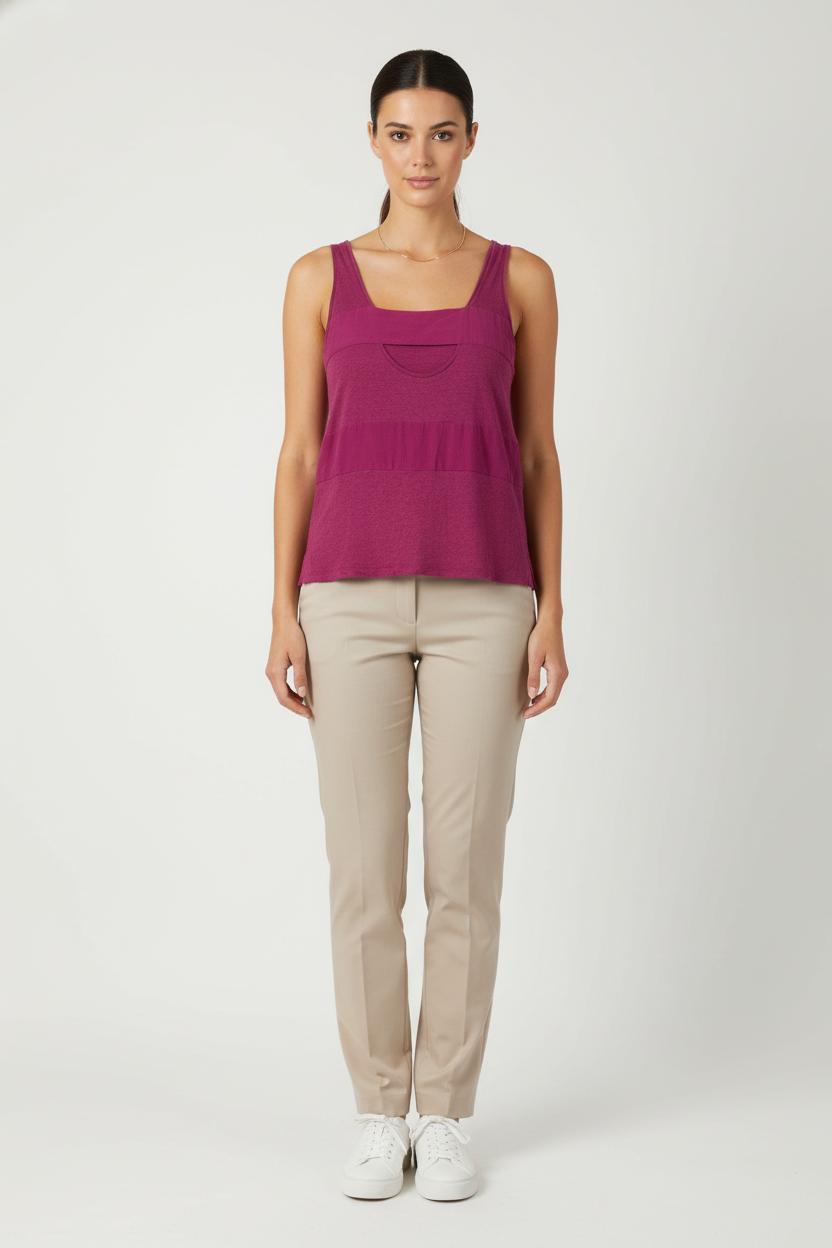 Débardeur Bordeaux - Taille S/36 de la marque Sandro | PARAD82839 - Vendu par Paradigme - Image 1