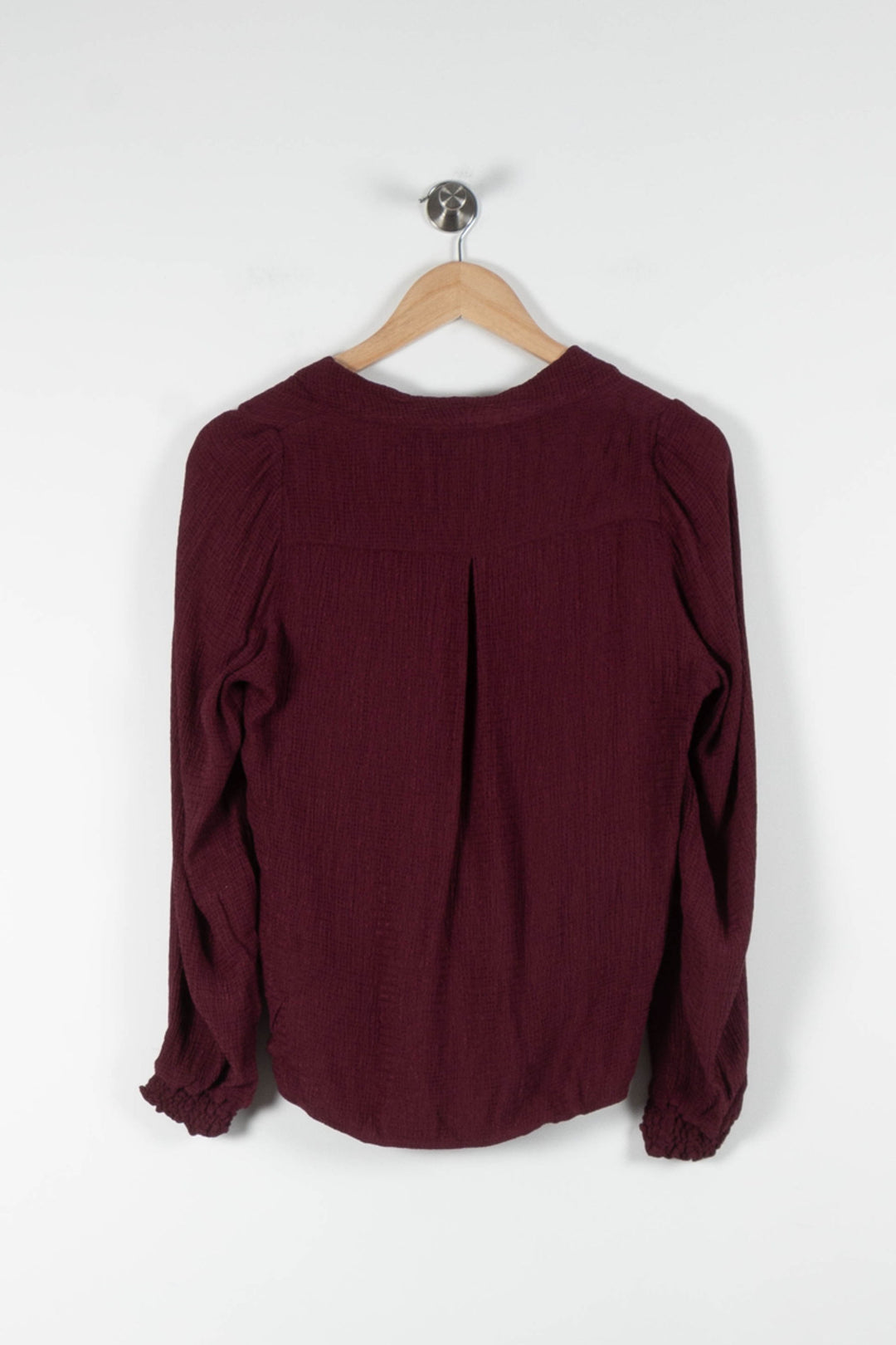 Blouse Bordeaux - Taille S/36 de la marque Sézane | PARAD82840 - Vendu par Paradigme - Image 4