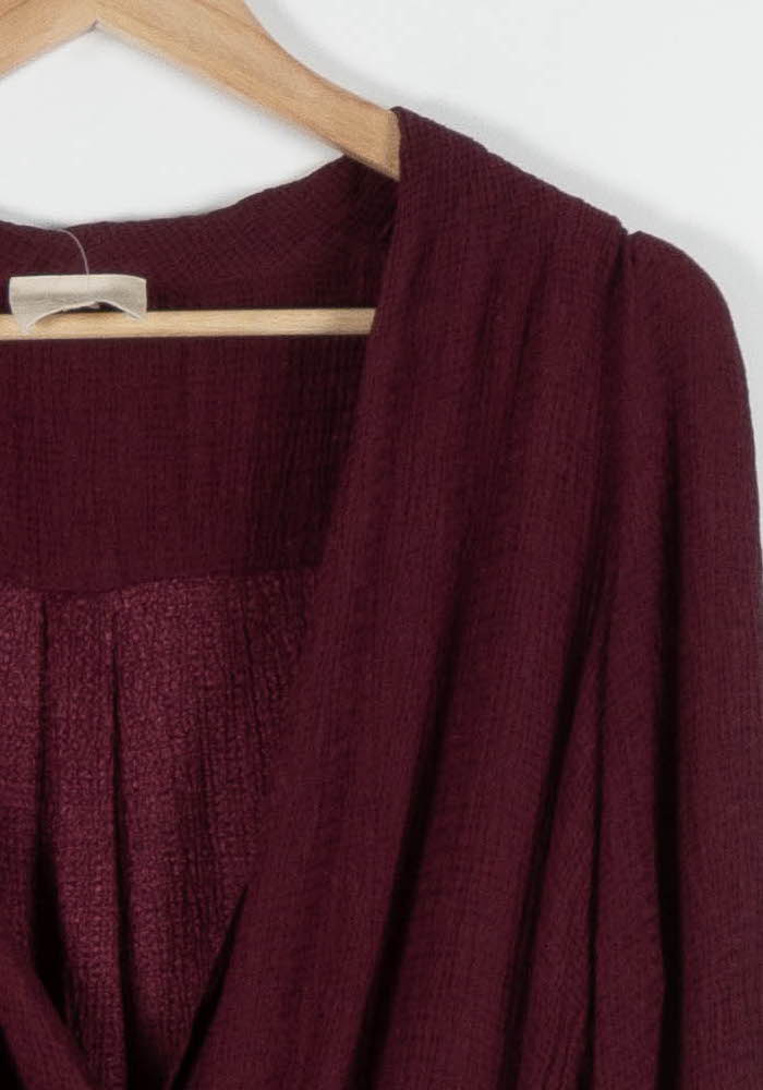 Blouse Bordeaux - Taille S/36 de la marque Sézane | PARAD82840 - Vendu par Paradigme - Image 3