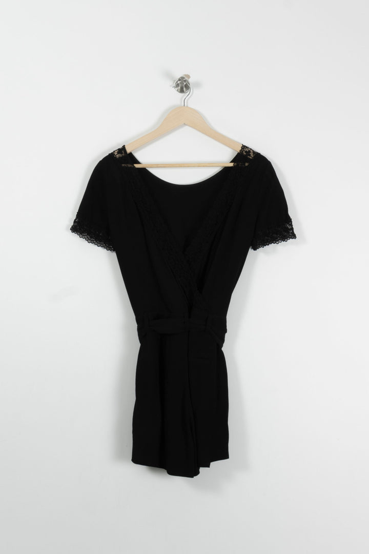 Combishort Noir - Taille M/38 de la marque Sézane | PARAD82847 - Vendu par Paradigme - Image 4