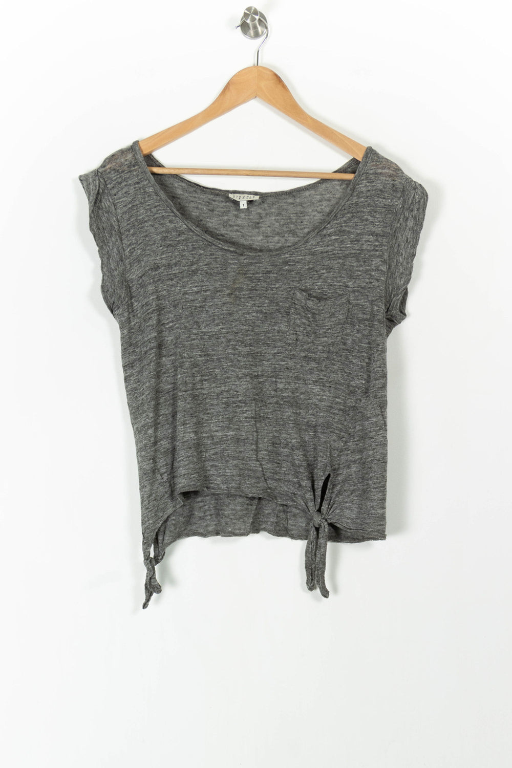 T-shirt Gris - Taille S/36 de la marque Claudie Pierlot | PARAD82850 - Vendu par Paradigme - Image 2