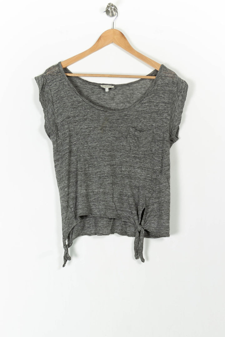 T-shirt Gris - Taille S/36 de la marque Claudie Pierlot | PARAD82850 - Vendu par Paradigme - Image 2