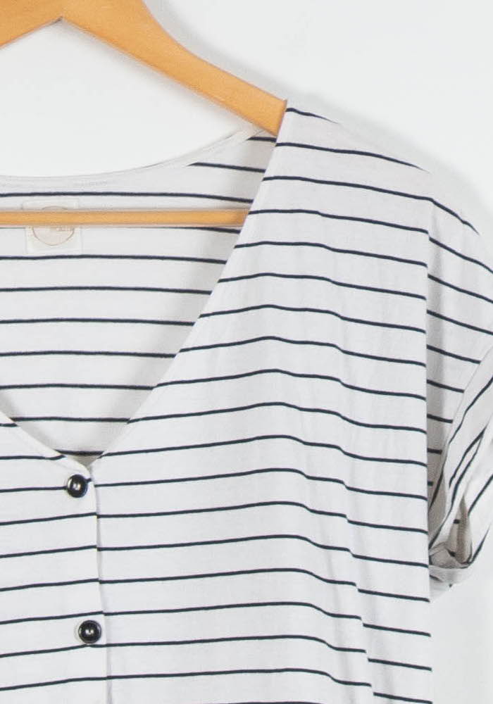 Blouse Blanche et Noire - Taille M/38 de la marque Des petits hauts | PARAD82852 - Vendu par Paradigme - Image 3