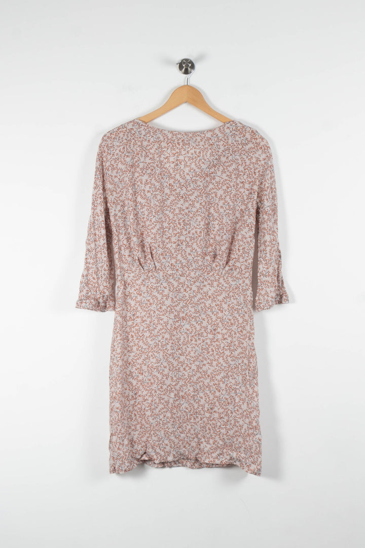 Robe Fleurie Blanche et Rose - Taille S/36 de la marque Tara Jarmon | PARAD82858 - Vendu par Paradigme - Image 4