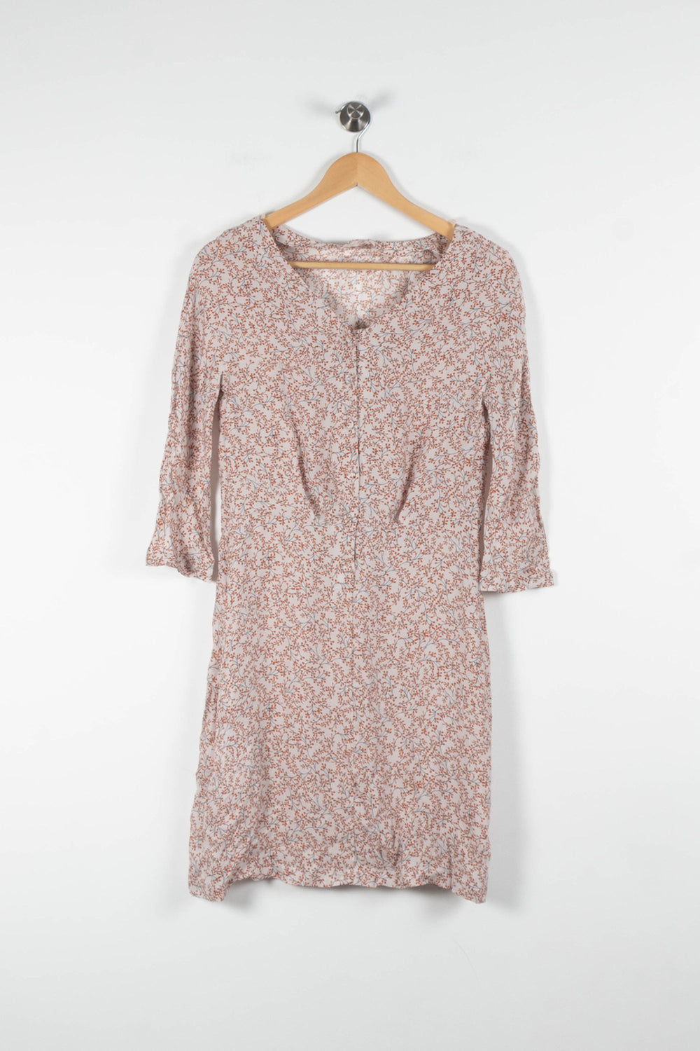 Robe Fleurie Blanche et Rose - Taille S/36 de la marque Tara Jarmon | PARAD82858 - Vendu par Paradigme - Image 2