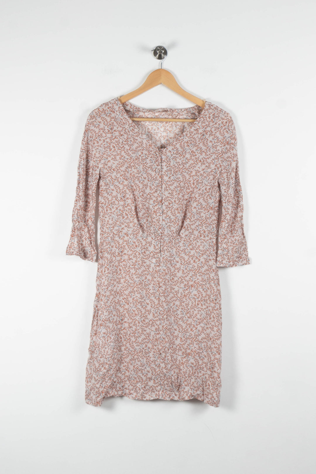 Robe Fleurie Blanche et Rose - Taille S/36 de la marque Tara Jarmon | PARAD82858 - Vendu par Paradigme - Image 2