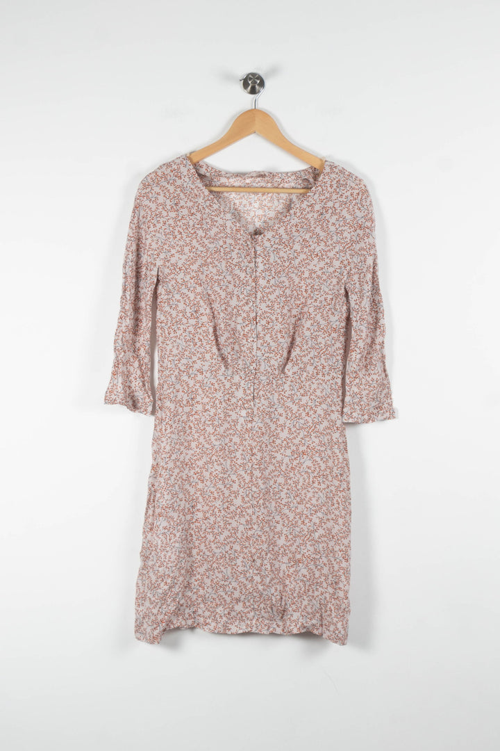 Robe Fleurie Blanche et Rose - Taille S/36 de la marque Tara Jarmon | PARAD82858 - Vendu par Paradigme - Image 2