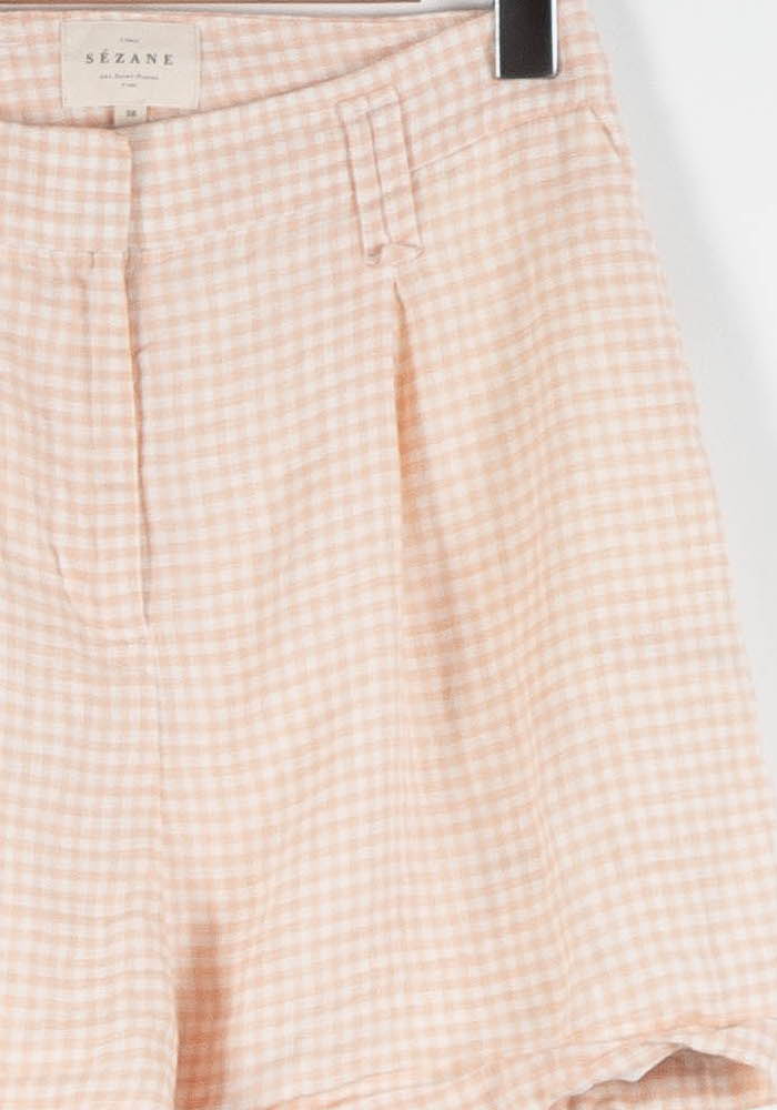 Short à Carreaux Rose et Blanc - Taille M/38 de la marque Sézane | PARAD82862 - Vendu par Paradigme - Image 3