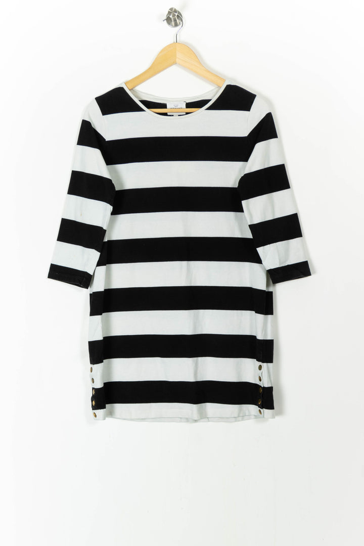 Robe Courte Noire et Blanche - Taille M/38 de la marque Sézane | PARAD82864 - Vendu par Paradigme - Image 2