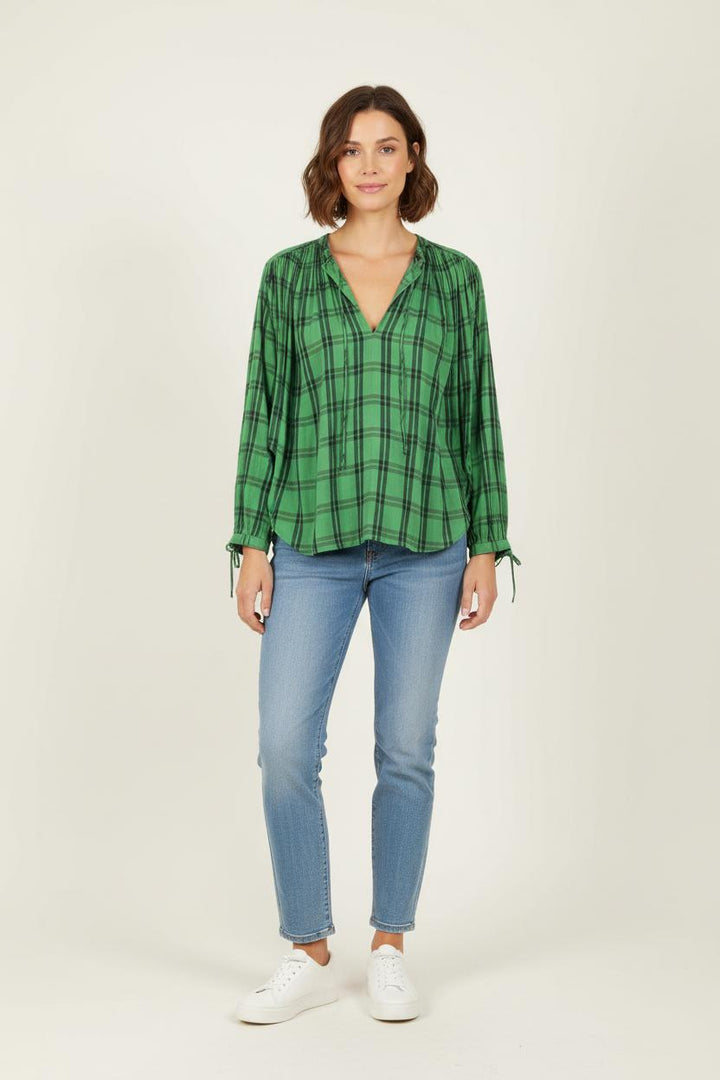 Blouse Verte et Noire - Taille M/38 de la marque Laurence Bras | PARAD82866 - Vendu par Paradigme - Image 1