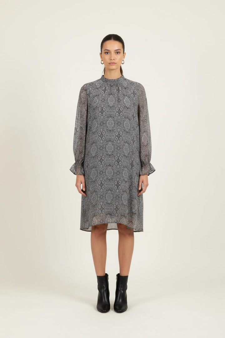 Robe Droite Grise - Taille S/36 de la marque IKKS | PARAD82868 - Vendu par Paradigme - Image 1