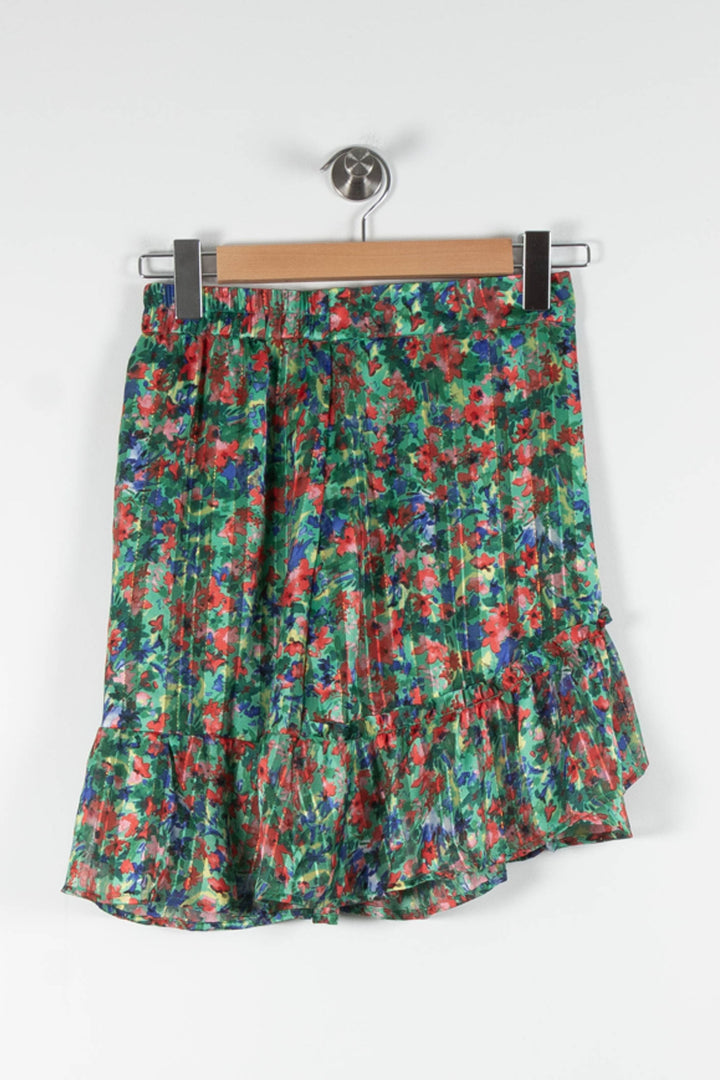 Jupe Volantée Verte et Rouge - Taille S/36 de la marque Grace & Mila | PARAD82871 - Vendu par Paradigme - Image 2