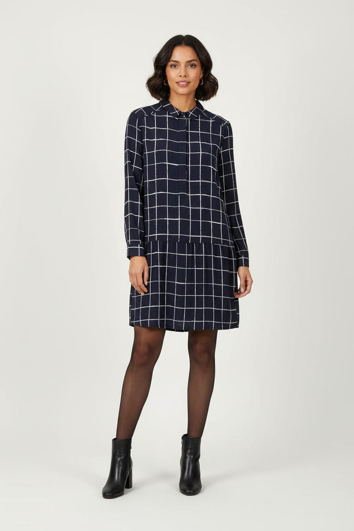 Robe Courte Bleu et Blanc - Taille L/40 de la marque Caroll | PARAD82880 - Vendu par Paradigme - Image 1