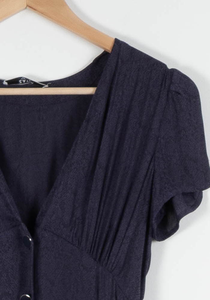Robe Boutonnée Bleue - Taille XS/34 de la marque ZAPA | PARAD82883 - Vendu par Paradigme - Image 3