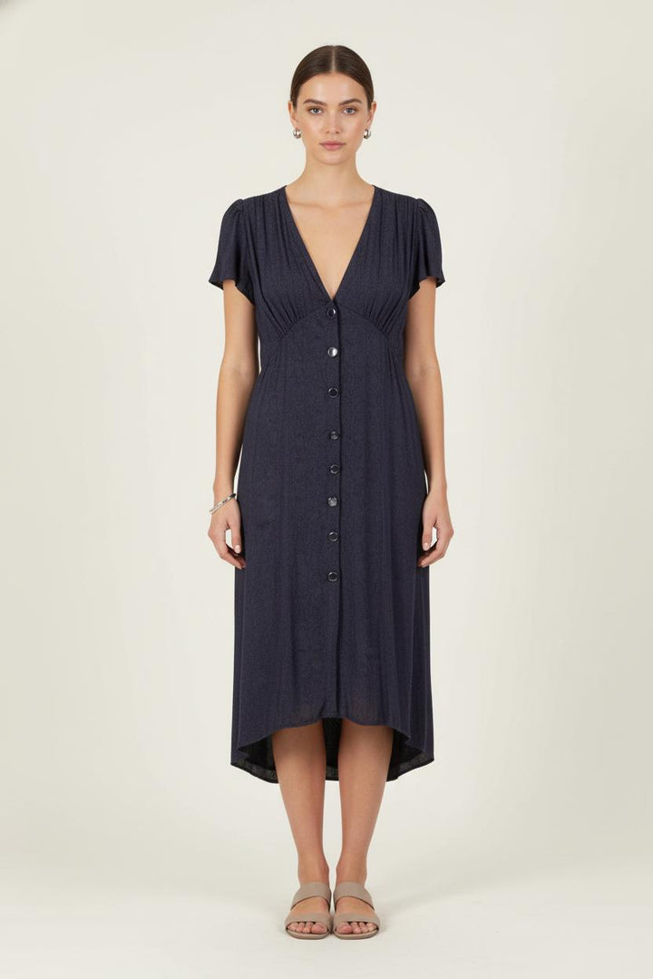Robe Boutonnée Bleue - Taille XS/34 de la marque ZAPA | PARAD82883 - Vendu par Paradigme - Image 1