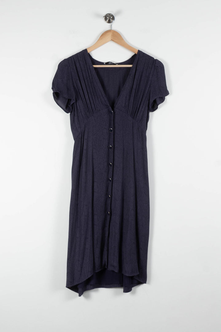 Robe Boutonnée Bleue - Taille XS/34 de la marque ZAPA | PARAD82883 - Vendu par Paradigme - Image 2
