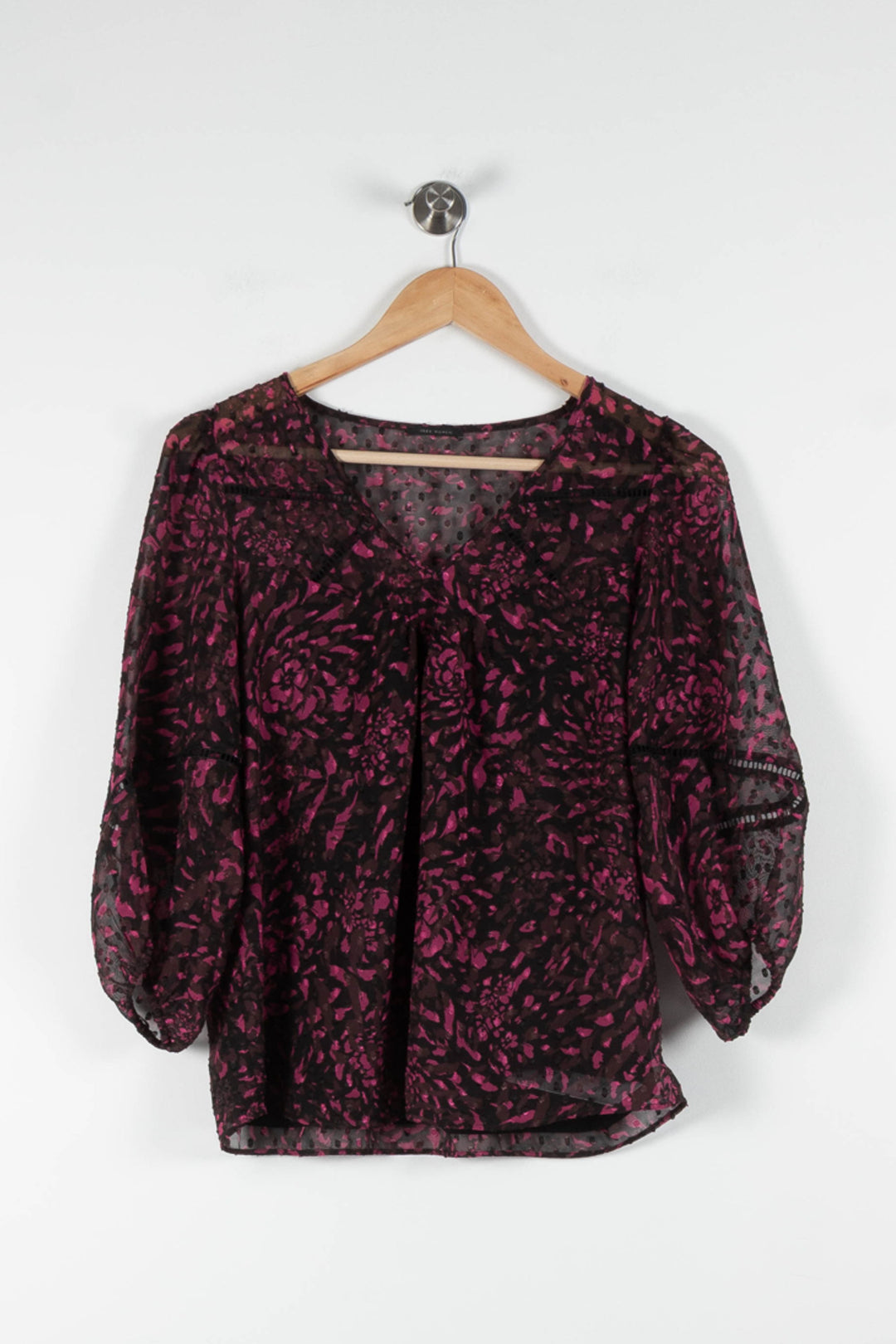 Blouse Violette et Noire - Taille XS/34 de la marque IKKS | PARAD82886 - Vendu par Paradigme - Image 2