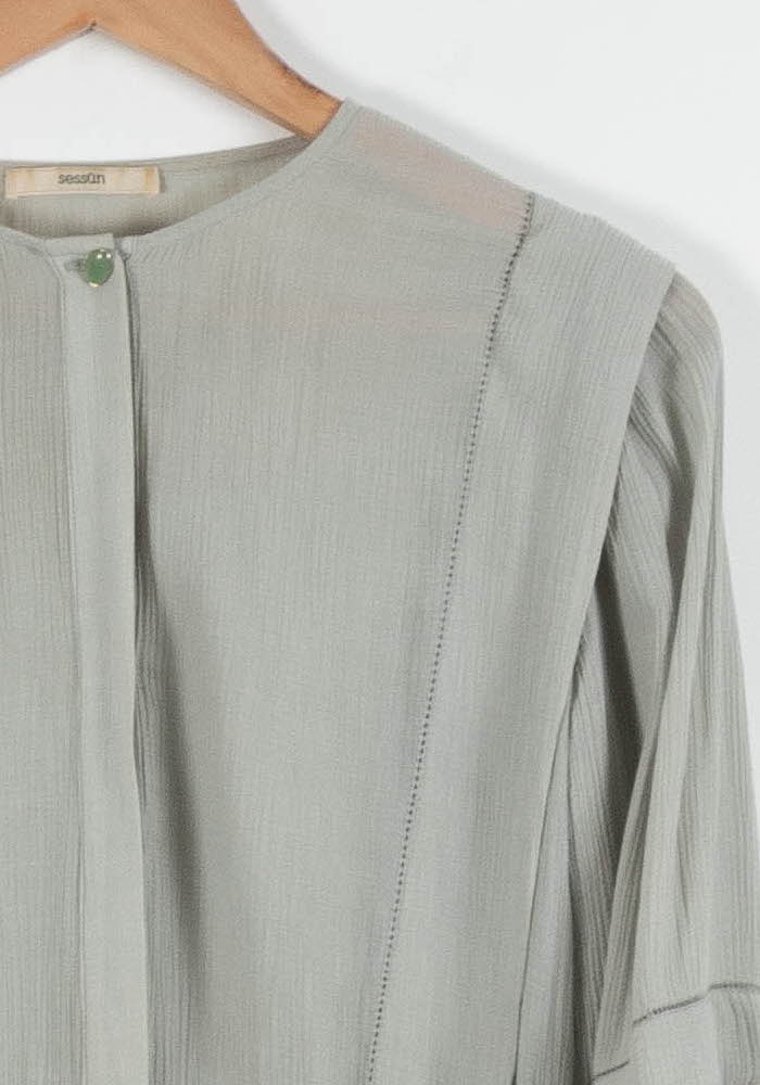 Robe Courte Verte - Taille XS/34 de la marque Sessùn | PARAD82888 - Vendu par Paradigme - Image 3