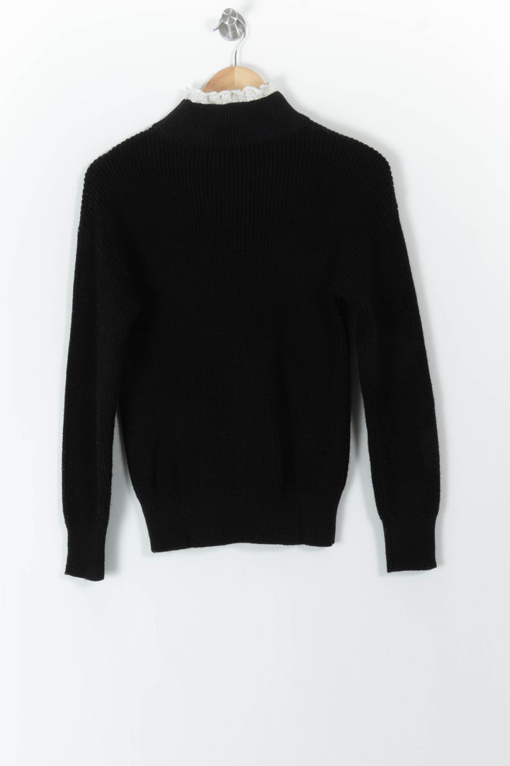 Pull Noir - Taille S/36 de la marque Caroll | PARAD82917 - Vendu par Paradigme - Image 4