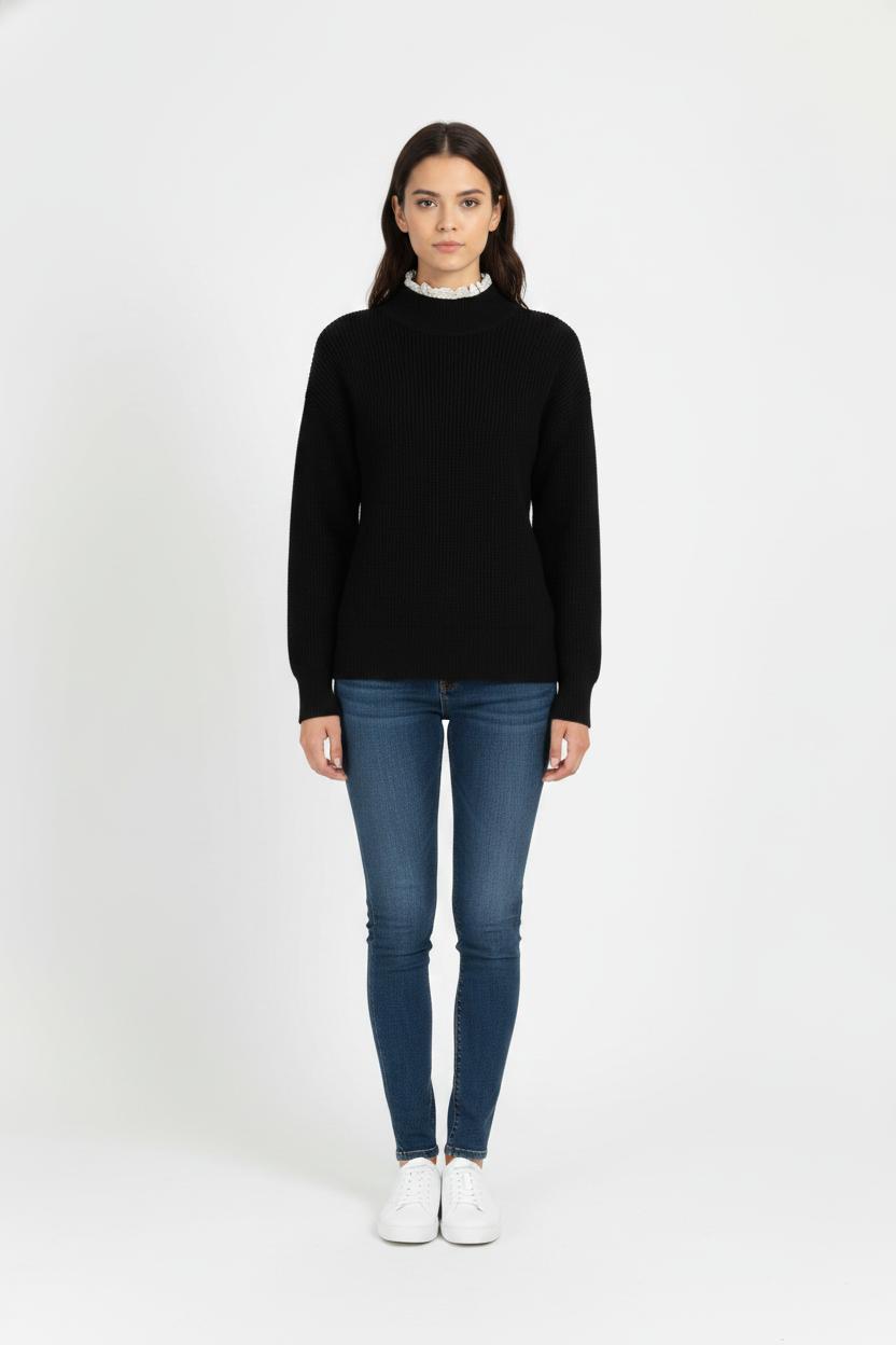 Pull Noir - Taille S/36 de la marque Caroll | PARAD82917 - Vendu par Paradigme - Image 1