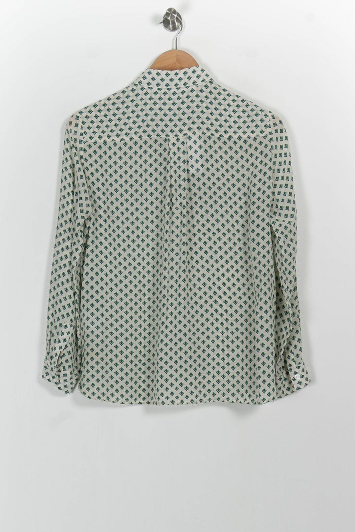 Chemise Blanche et Verte - Taille S/36 de la marque Gerard Darel | PARAD82933 - Vendu par Paradigme - Image 4